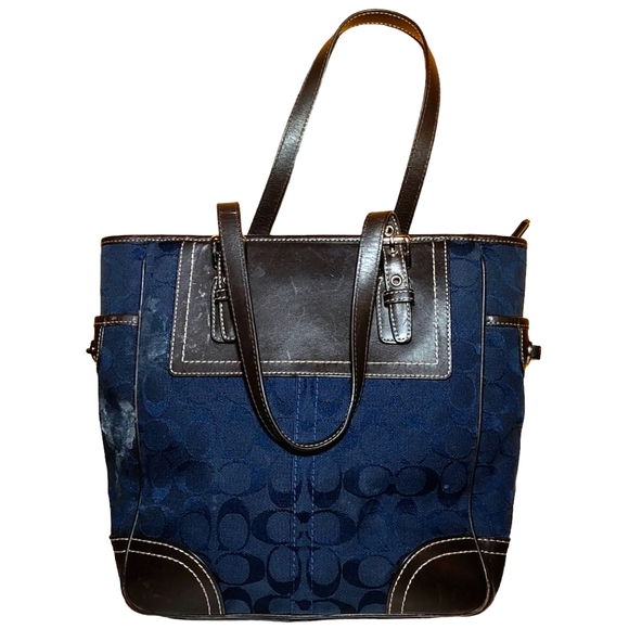 Coach Leatherware 1941 Navy Blue Shoulder Bag - Picture 2 of 10